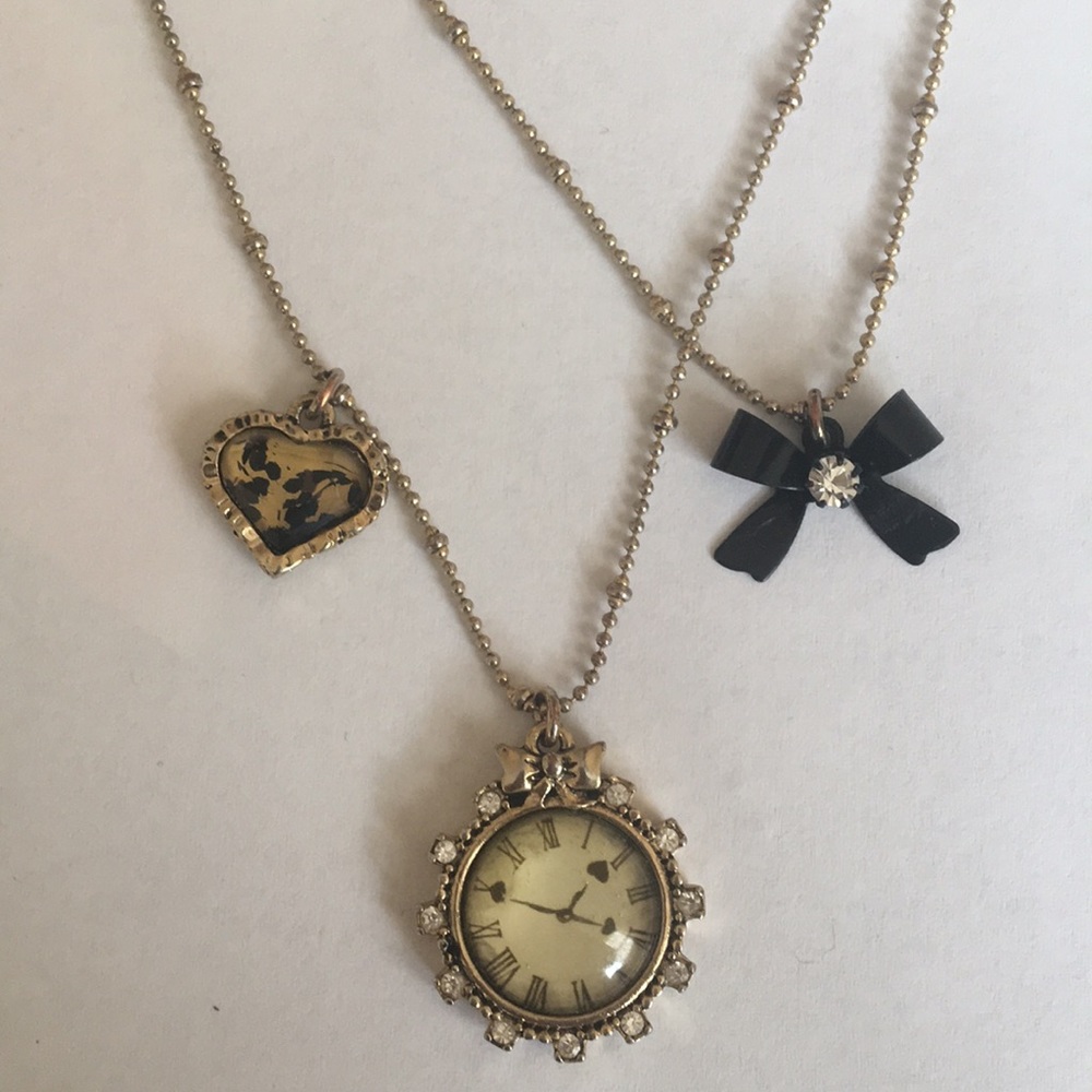 Betsy Johnson layered necklace